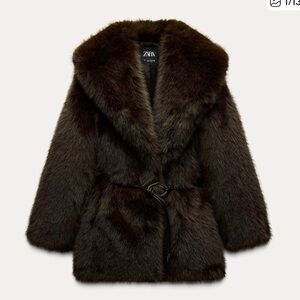 Zara furry coat